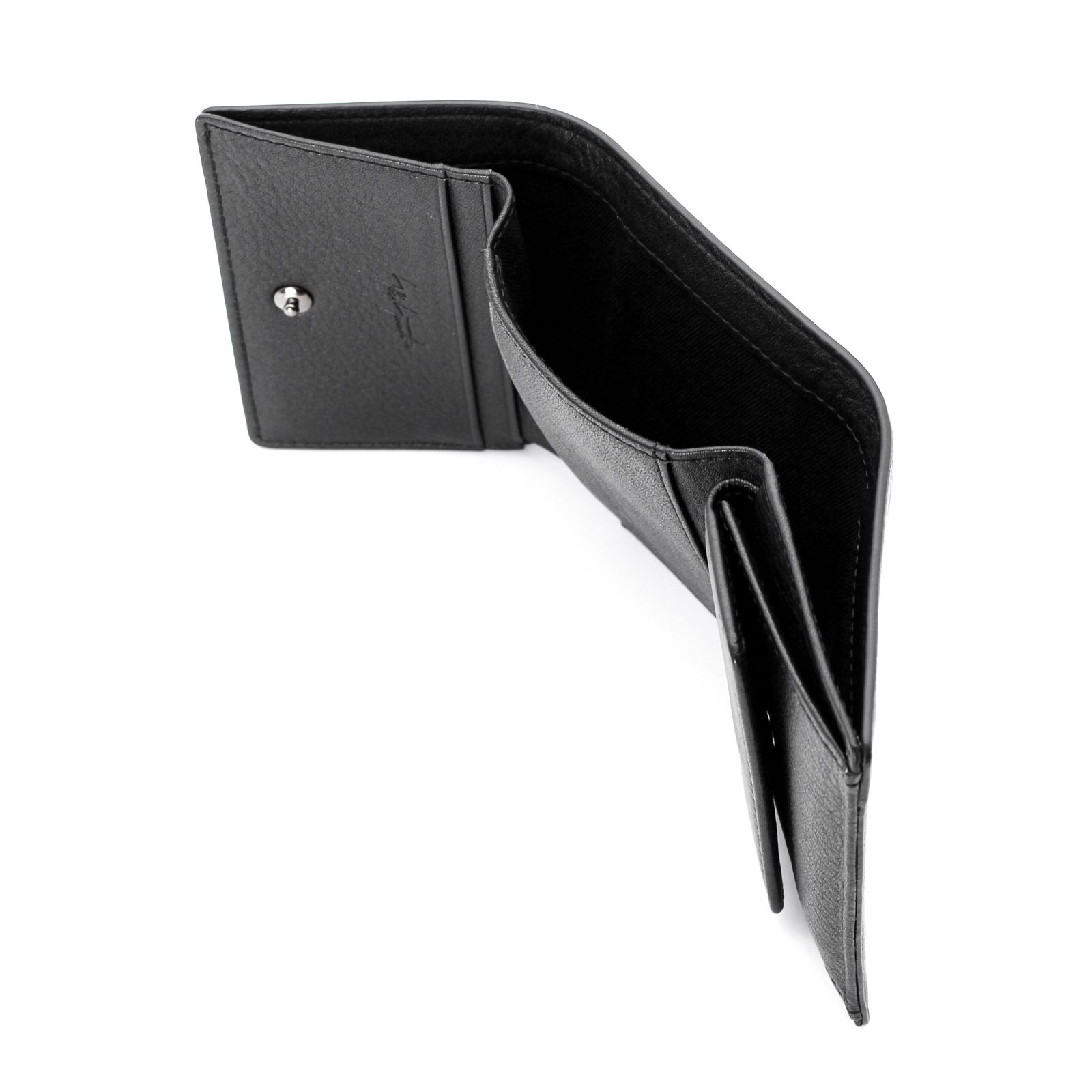 discord | yohji yamamoto / Compact （三つ折りウォレットS） / 財布 / ブラック / 牛革 / DA-A96-790