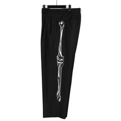 Ground Y | T-W gabardine 2tack slim pants / スリムパンツ / ブラック / ユニセックス GE-P19-100
