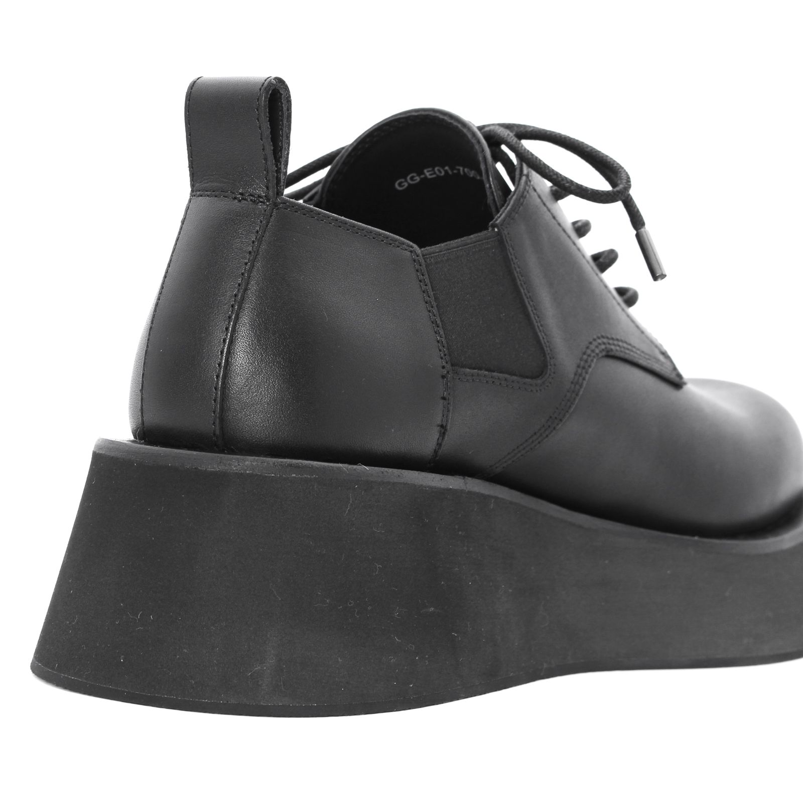 Ground Y | CHUNKY PLATFORM LACE-UP SHOES / レースアップサイドゴアシューズ (ユニセックス) / ブラック / GG-E01-700