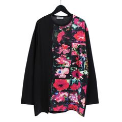 pour homme 花図鑑切替長袖 / HG-T67-271