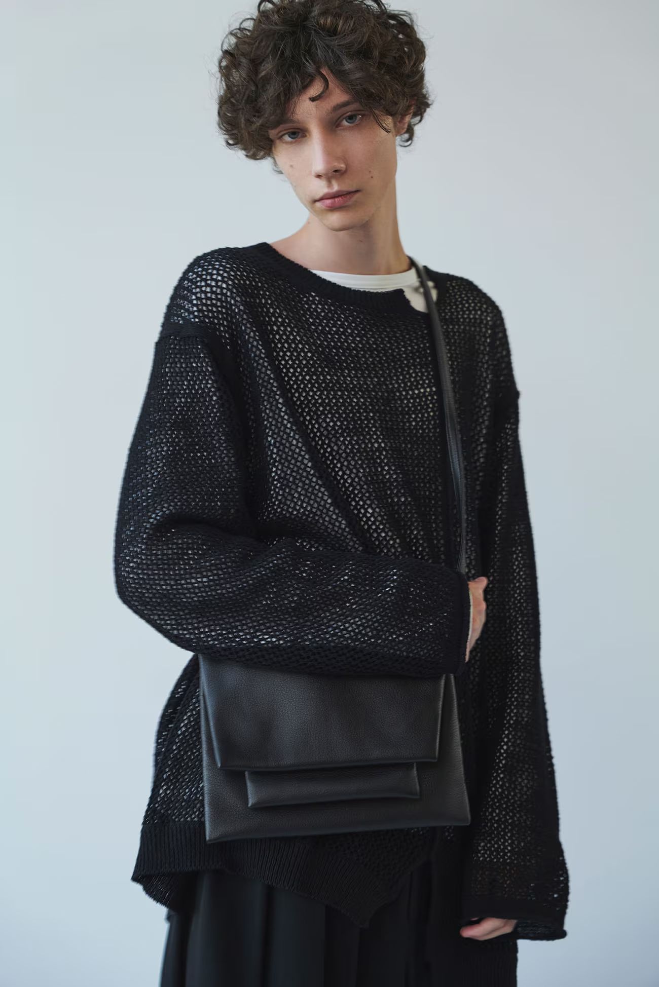 discord | yohji yamamoto / Triple Clutch (ユニセックス) / ブラック / DA-I96-790