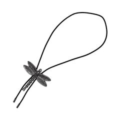 pour homme | ANISOPTERA 2WAY NECKLACE / ネックレス・ブローチ (メンズ) / ブラック / 牛革 / 真鍮 / HS-A79-963