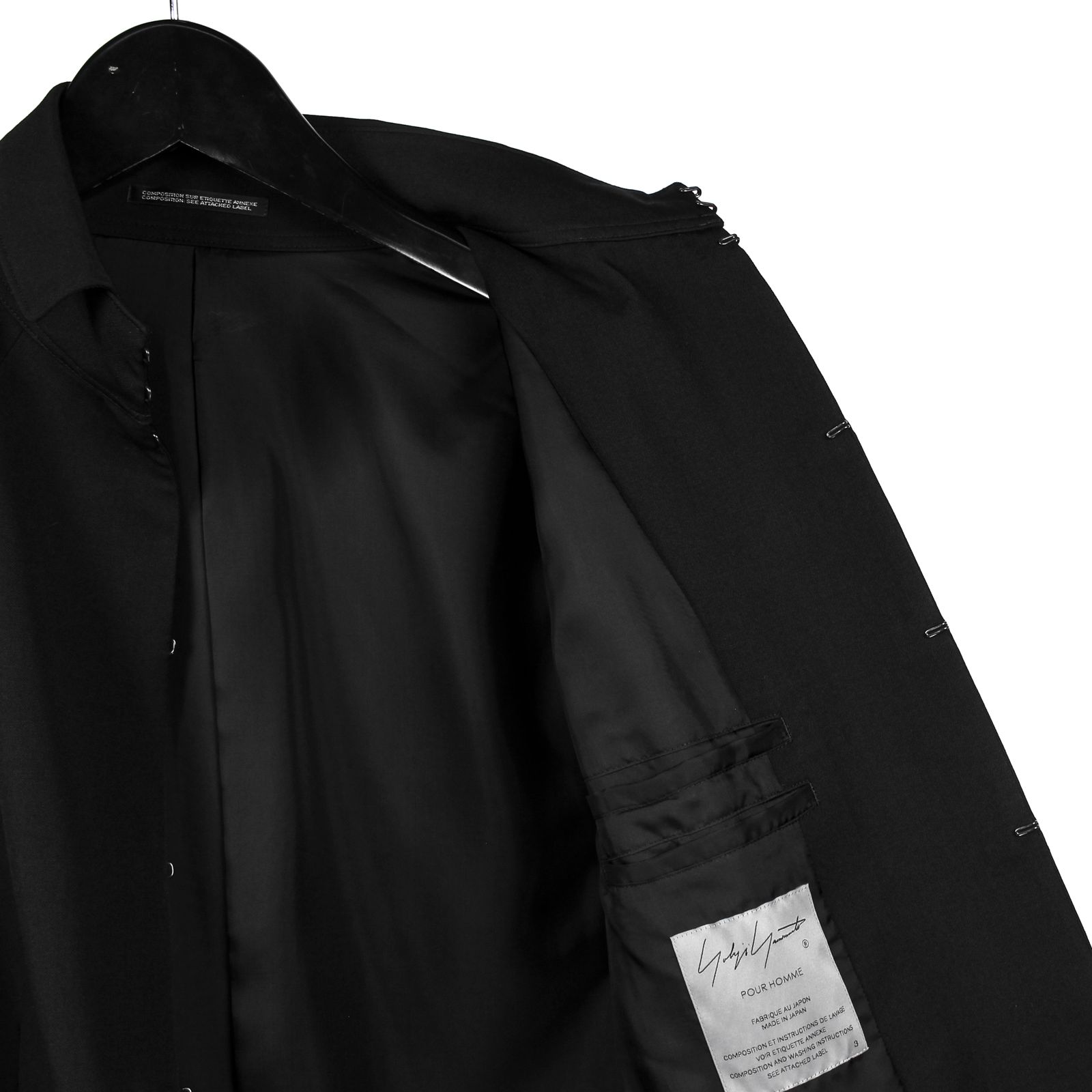 yohji yamamoto - pour homme シワギャバ前ホックJK / HE-J12-100 