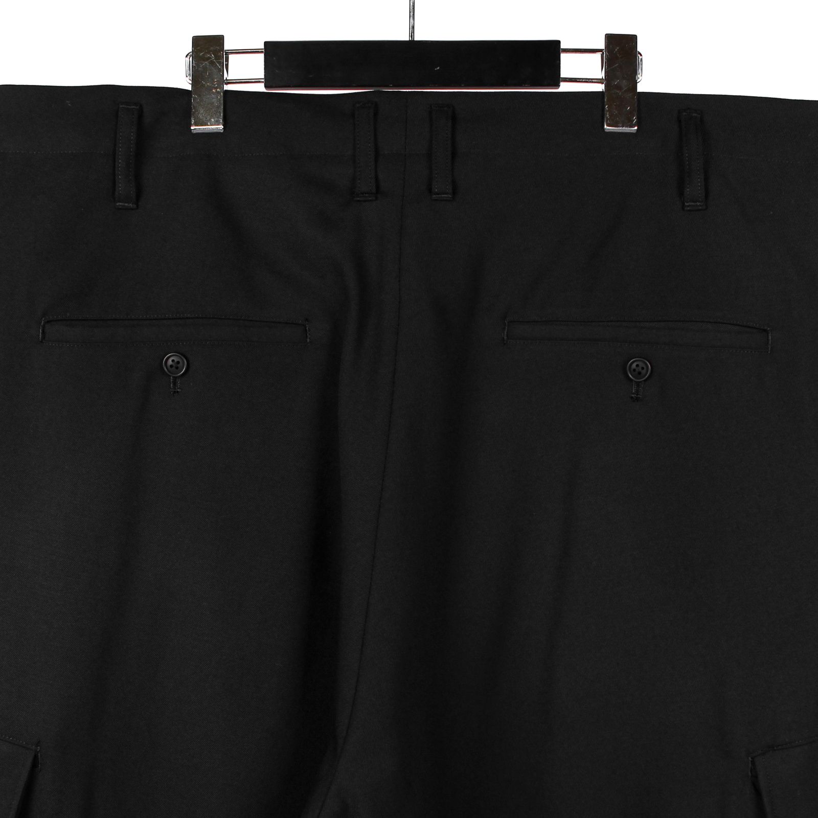 yohji yamamoto - pour homme | タブ付太P (メンズ) / ブラック yohji yamamoto - pour homme | タブ付太P (メンズ) / ブラック