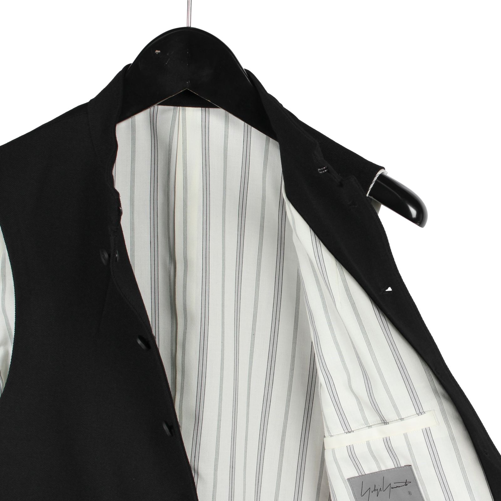 pour homme | スタンド8BS V / アーミーギャバジレ (メンズ) / ブラック / HO-V06-101