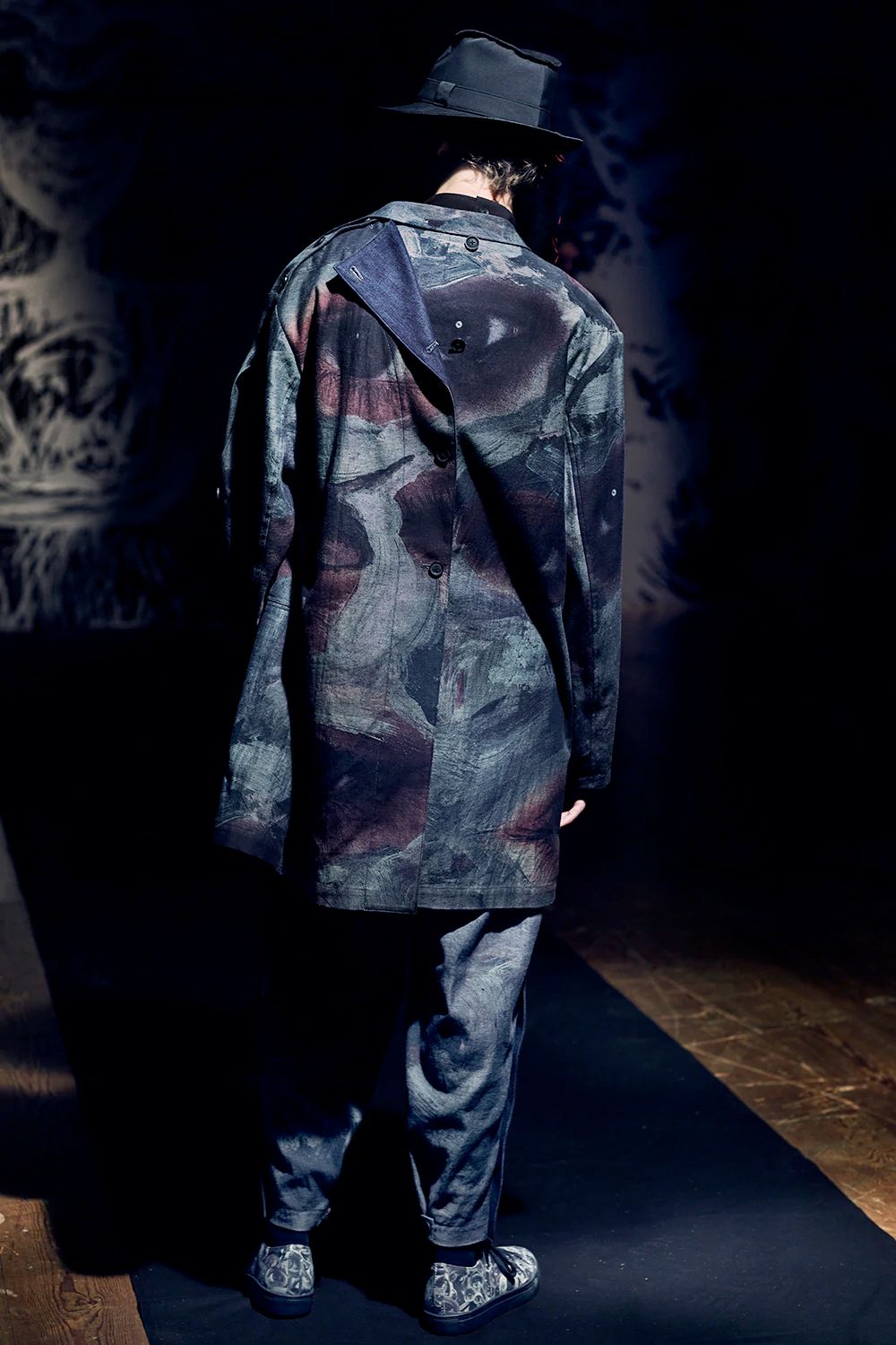 yohji yamamoto - pour homme 二重フラシ布付きB / HD-B11-825 yohji yamamoto - pour homme 二重フラシ布付きB / HD-B11-825