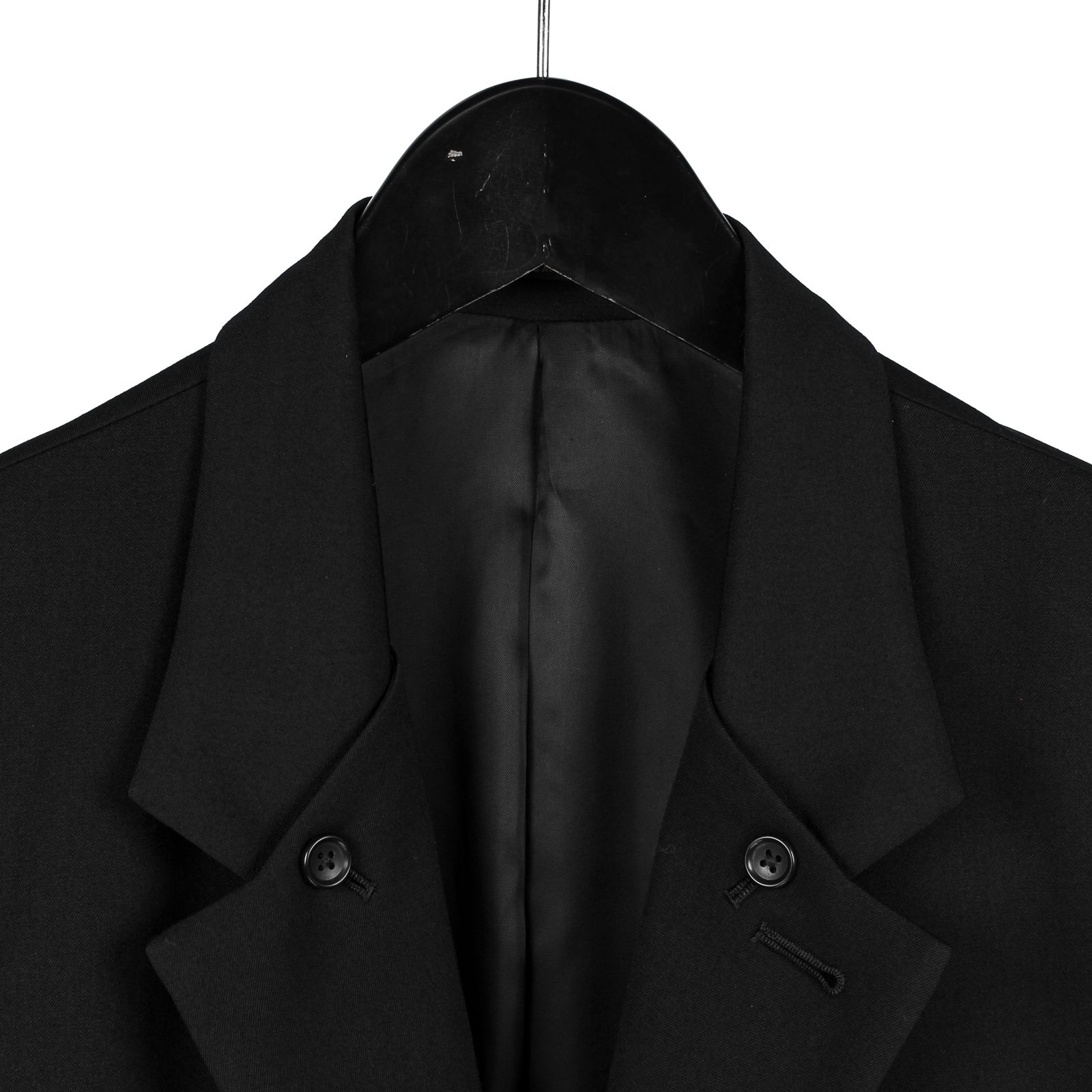 ふりふ 重ね襟 絞 黒 yohji yamamoto - pour homme 重ね衿3BSJ / HJ-J19-100 | ALUBUS