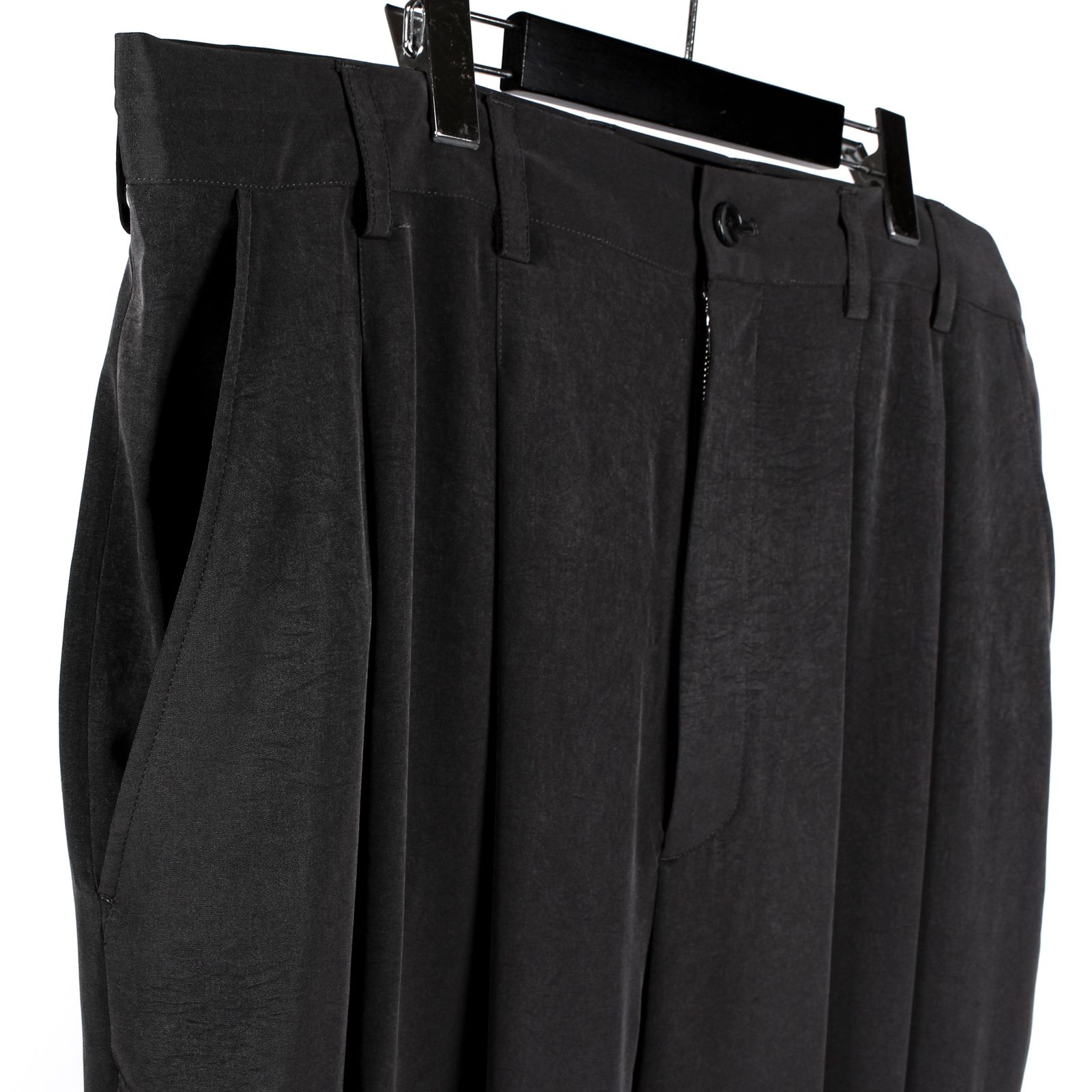 Ground Y - Ground Y | POLYESTER/TRIACETATE CREPE de CHINE BALLOON PANTS /  バルーンパンツ (ユニセックス) / グレー / GS-P11-500-2 | ALUBUS / RUFUS