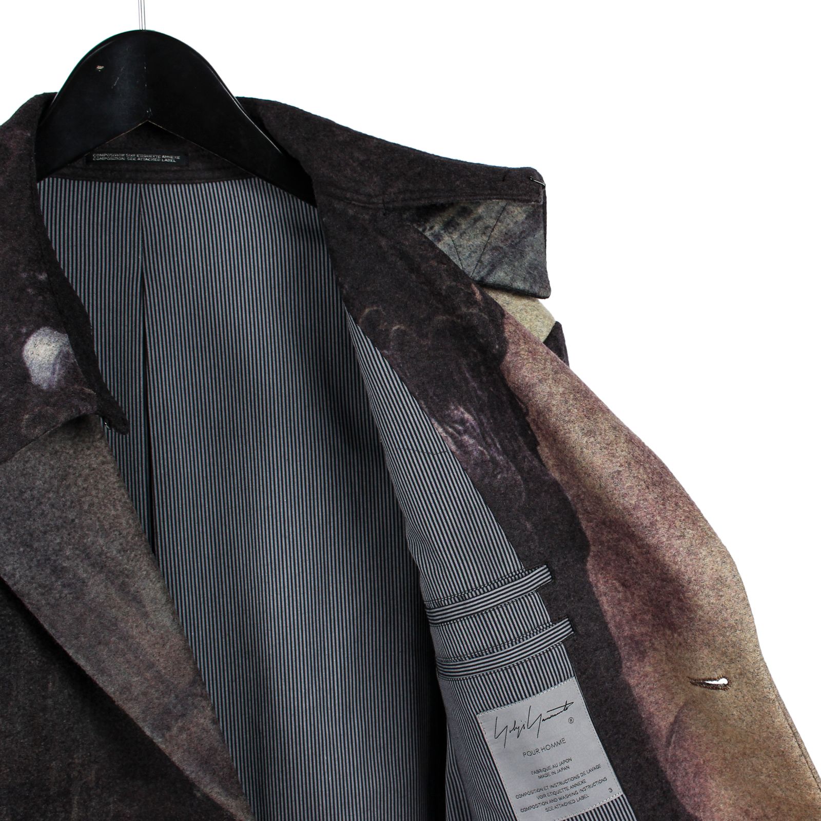 pour homme 総柄フラシ衿JKTJ / HE-J15-813