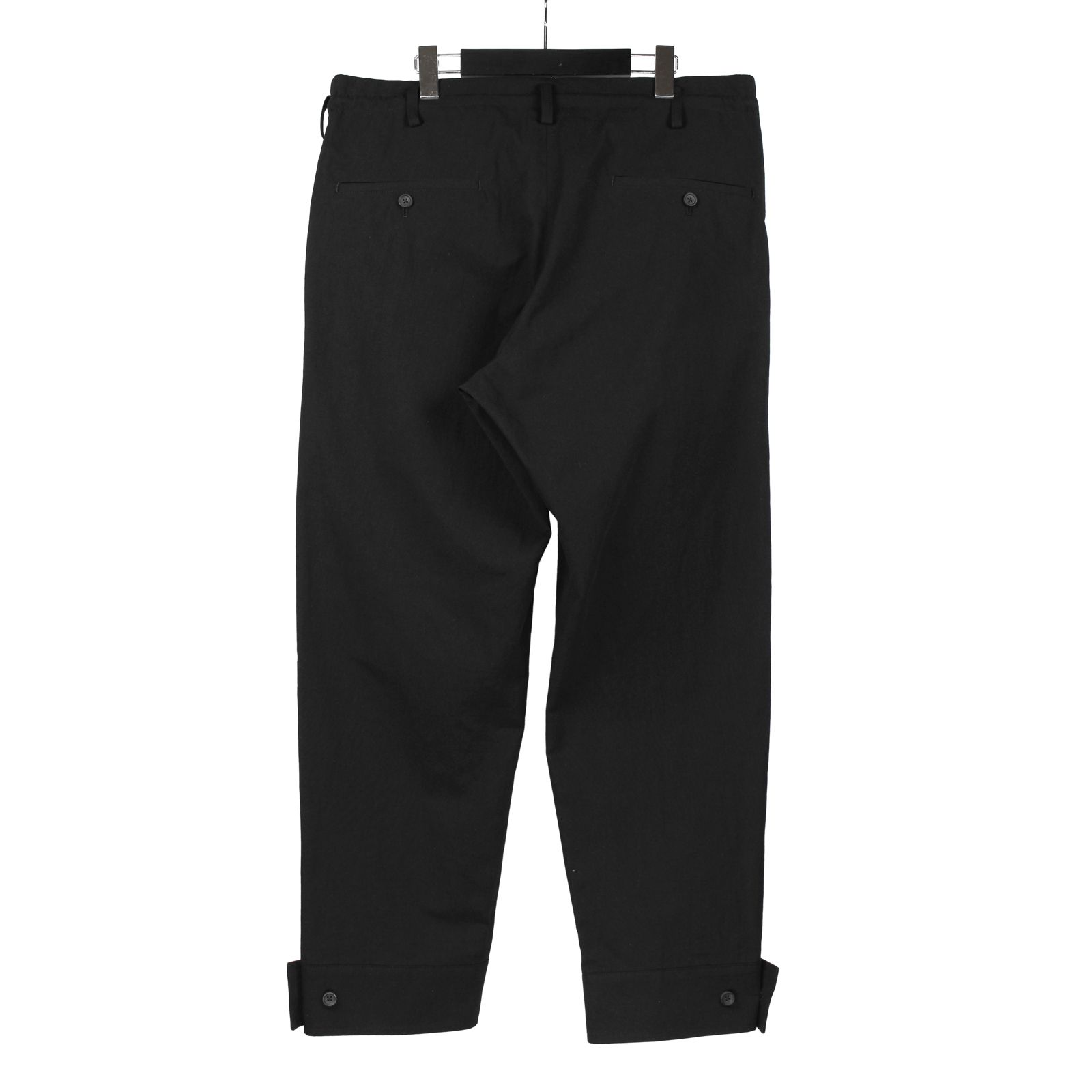 pour homme | 裾ベルトP (メンズ) / コットンリネン / ブラック / HP-P45-006