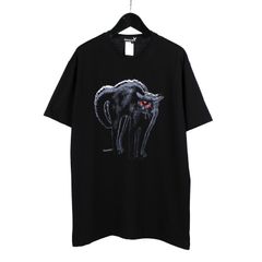 Ground Y | CAT GRAPHIC PRINT STANDARD T-SHIRT / 半袖 カットソー (ユニセックス) / ブラック / GO-T54-070