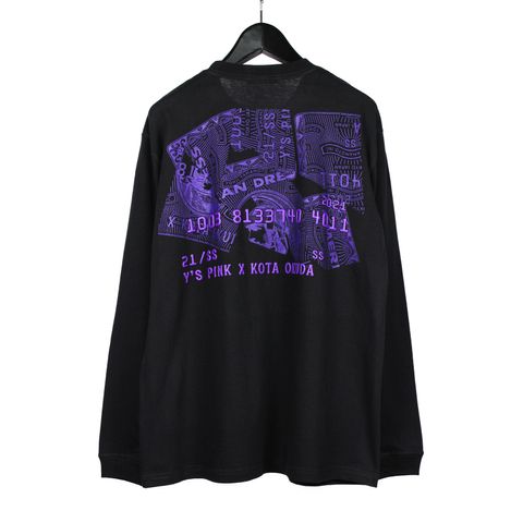 × KOTA OKUDA CD PRINT LONG SL T / ロンT / ブラック / YD-B51-039