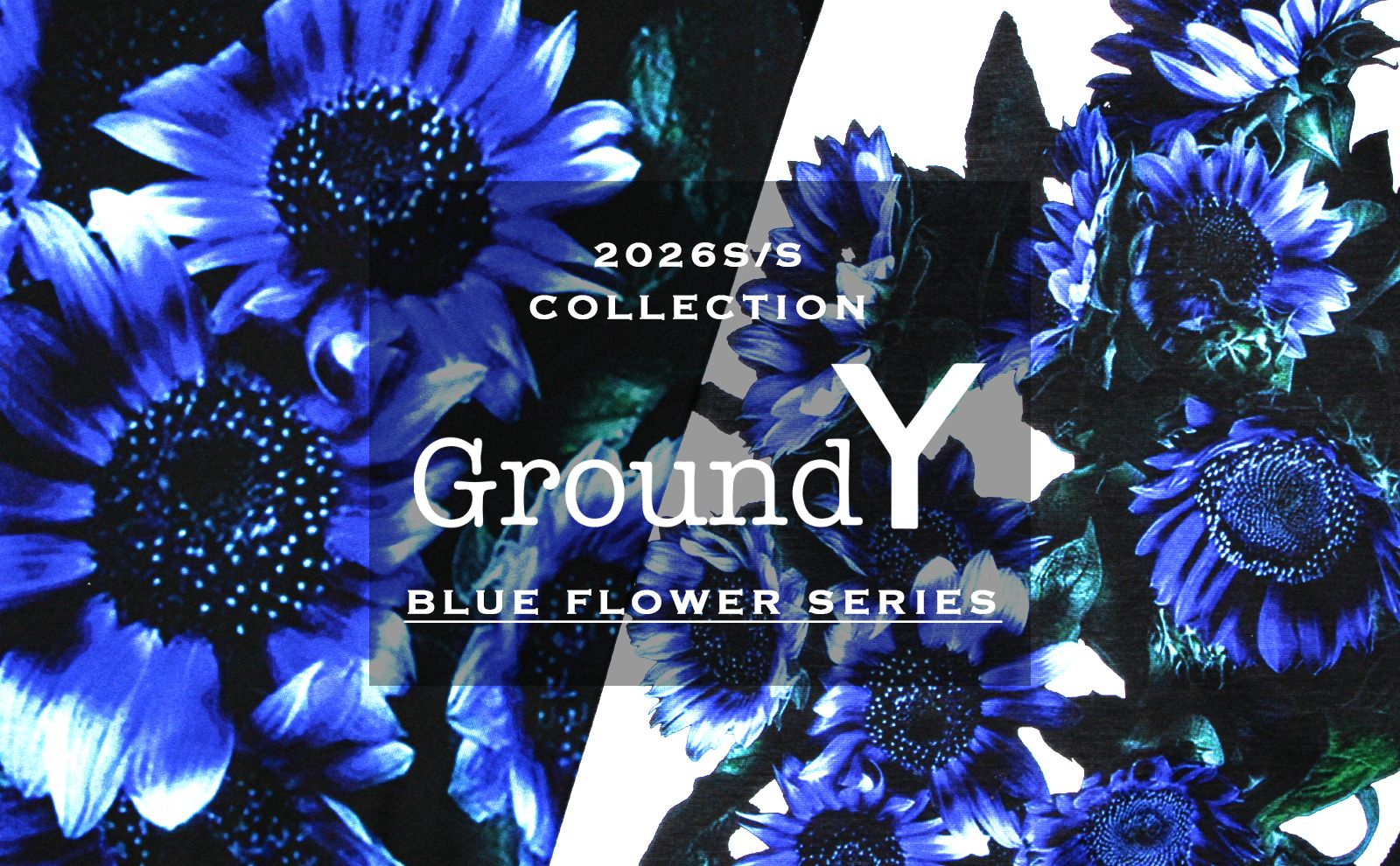 Ground Y [ BLUE FLOWER PRINT T-SHIRT ]
