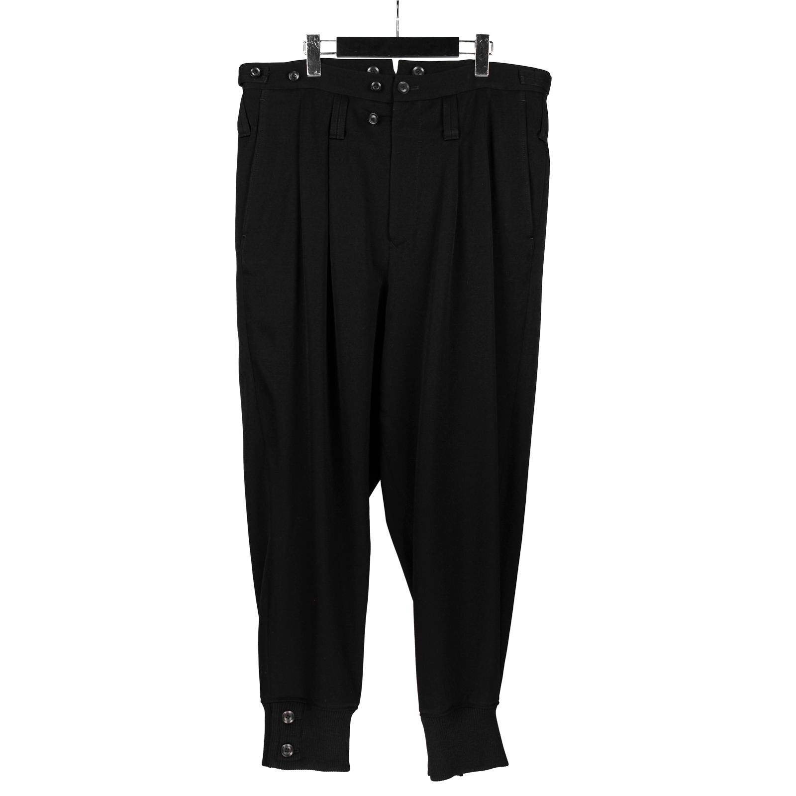pour homme | バック付き裾リブP / パンツ (メンズ) / ブラック / HE-P46-107