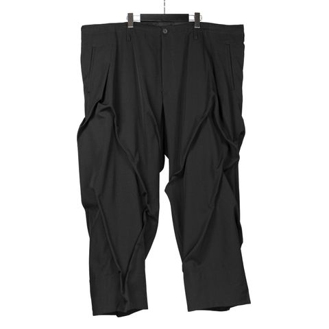 pour homme | ランダムタックP  (メンズ) / シワギャバ / ブラック / HW-P10-100