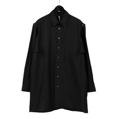 BROADCLOTH DETACHABLE SLEEVE SHIRT / GJ-B07-002