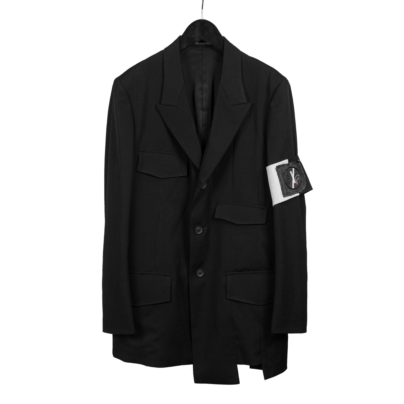 yohji yamamoto - Yohji Yamamoto [HR-J18-100 / 肩章付き躾止めJKT