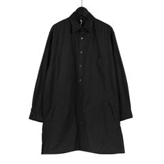 Ground Y | LIGHT COTTON TWILLL WASH ONC LONG SHIRT / シャツ・ブラウス (ユニセックス) / ブラック / GP-B15-003