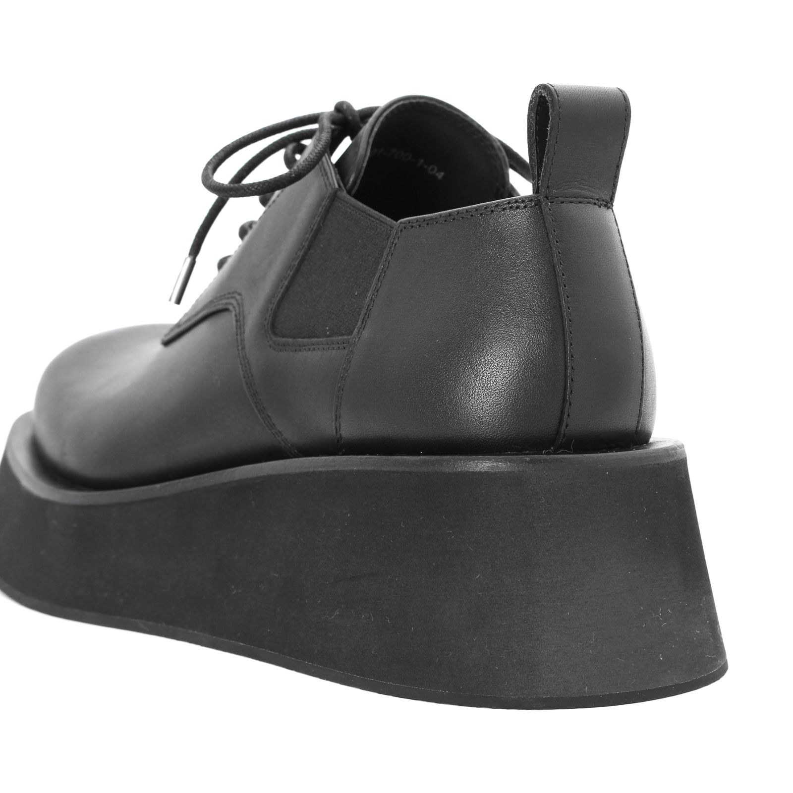 Ground Y | CHUNKY PLATFORM LACE-UP SHOES / レースアップサイドゴアシューズ (ユニセックス) / ブラック / GG-E01-700