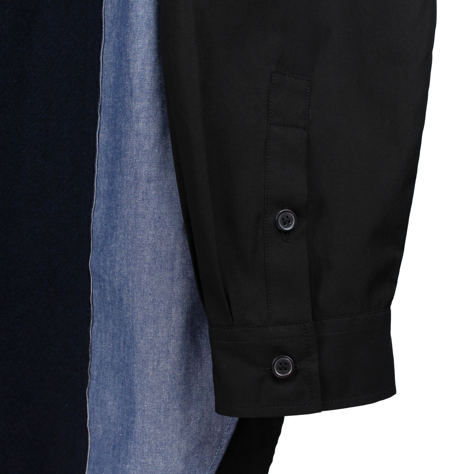 Ground Y | VARIOUS MATERIAL COMBINATION ASYMMETRY STANDARD SHIRT / 長袖 シャツ (ユニセックス) / GO-B16-804