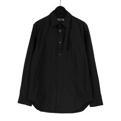 pour homme | 環縫い紐衿B / シャツ (メンズ) / ブラック / HO-B23-514