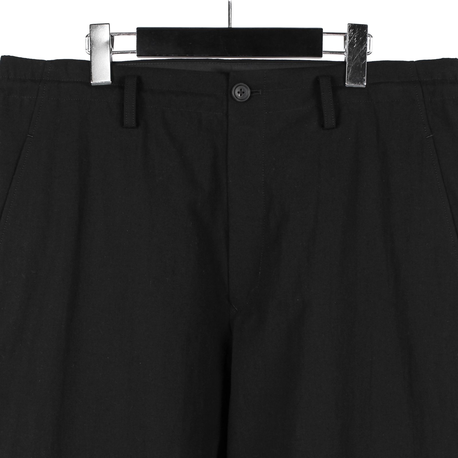 pour homme | 裾ベルトP (メンズ) / コットンリネン / ブラック / HP-P45-006