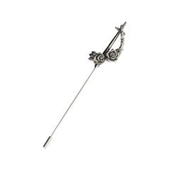 GOTHIC YOHJI YAMAMOTO ROSE DAGGER PIN / ハットピン (ユニセックス)  シルバー Silver950 / HP-A19-665
