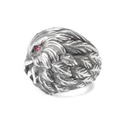 GOTHIC YOHJI YAMAMOTO EAGLE RED EYE RING / リング(ユニセックス)  シルバー Silver950 / HA-A14-920