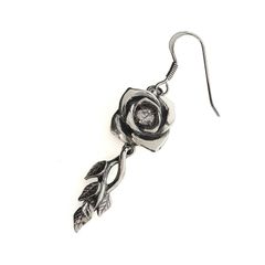 GOTHIC YOHJI YAMAMOTO ROSE EARRING / ピアス 片耳用 (ユニセックス)  ジルコニア シルバー Silver950 / HP-A16-663