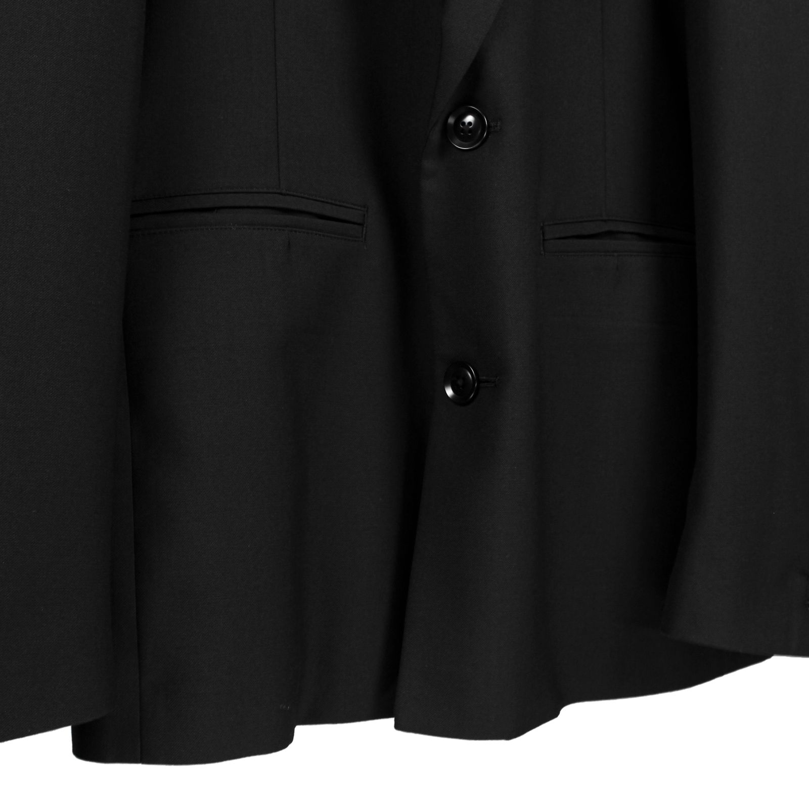 Ground Y | T/W GABARDINE TWO BUTTONS SINGLE JACKET / ギャバジン シングルジャケット / ブラック / GA-J03-100