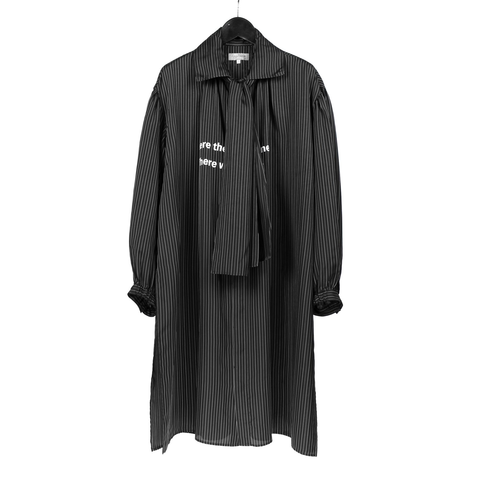 pour homme | メッセージストールB (メンズ) / 長袖シャツ / ブラック / HK-B53-230