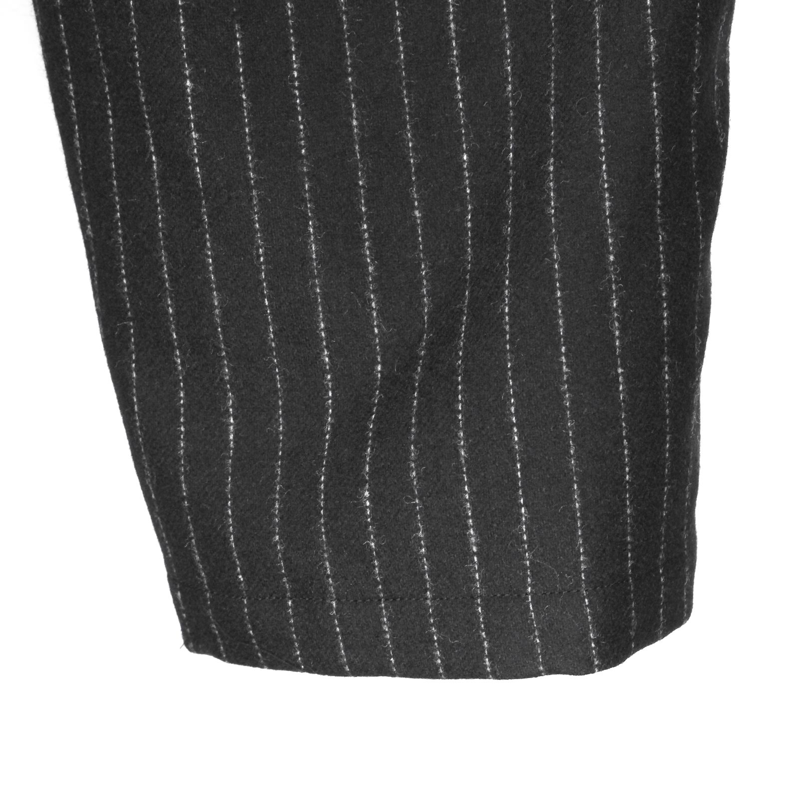 pour homme | 2タック細P  (メンズ) / ストライプフラノ / ブラック / HW-P48-138