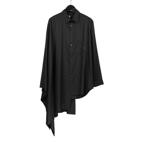Ground Y | CLOAK SHIRT / シャツ・ブラウス (ユニセックス) / ブラック / GM-B03-209