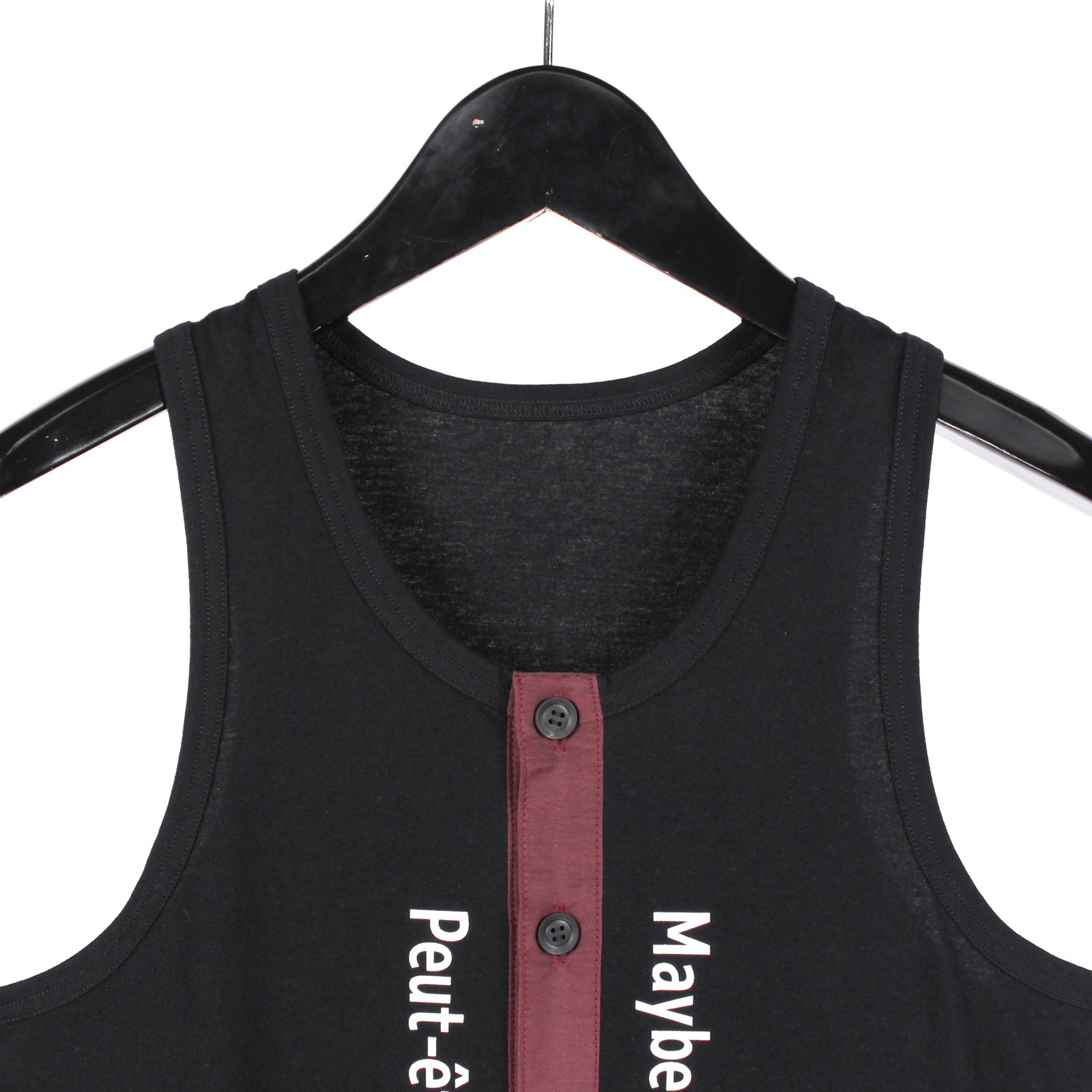 pour homme | 前開きランニングA (メンズ) / タンクトップ・ランニング / ブラック / HK-T49-285