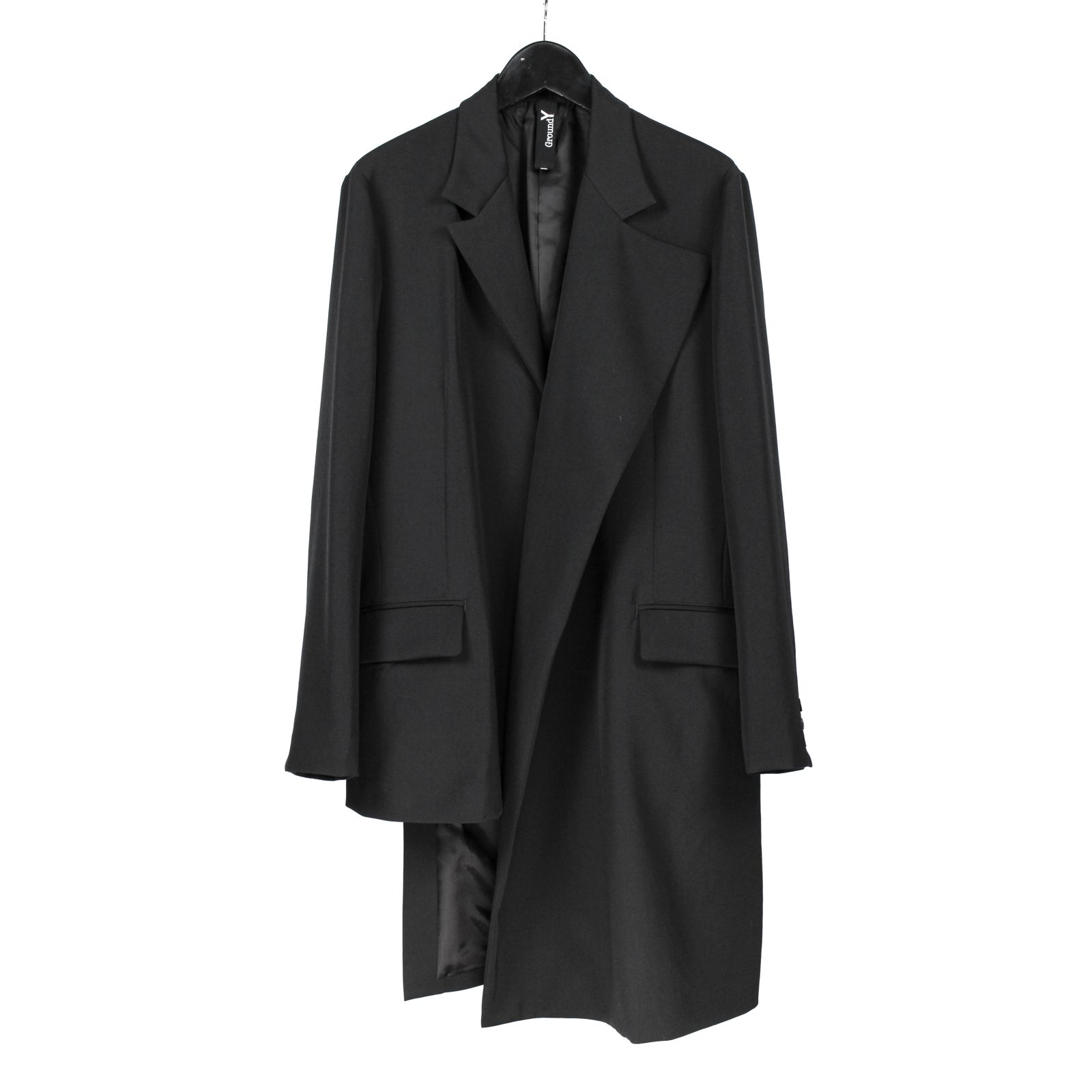 Ground Y | WOOL GABARDINE ASYMMETRICAL JACKET / ジャケット (ユニセックス) / GA-J01-101