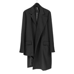 Ground Y | WOOL GABARDINE ASYMMETRICAL JACKET / ジャケット (ユニセックス) / GA-J01-101