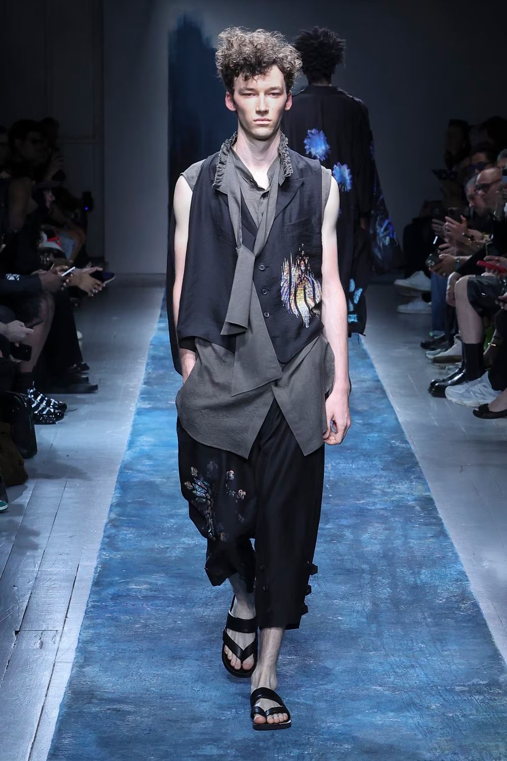 pour homme | 裾タブ柄P (メンズ) / ブラック / HK-P41-219