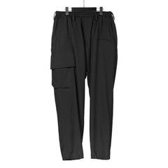 pour homme | リブフラップPパンツ  (メンズ) / Reギャバ / ブラック / HL-P02-140