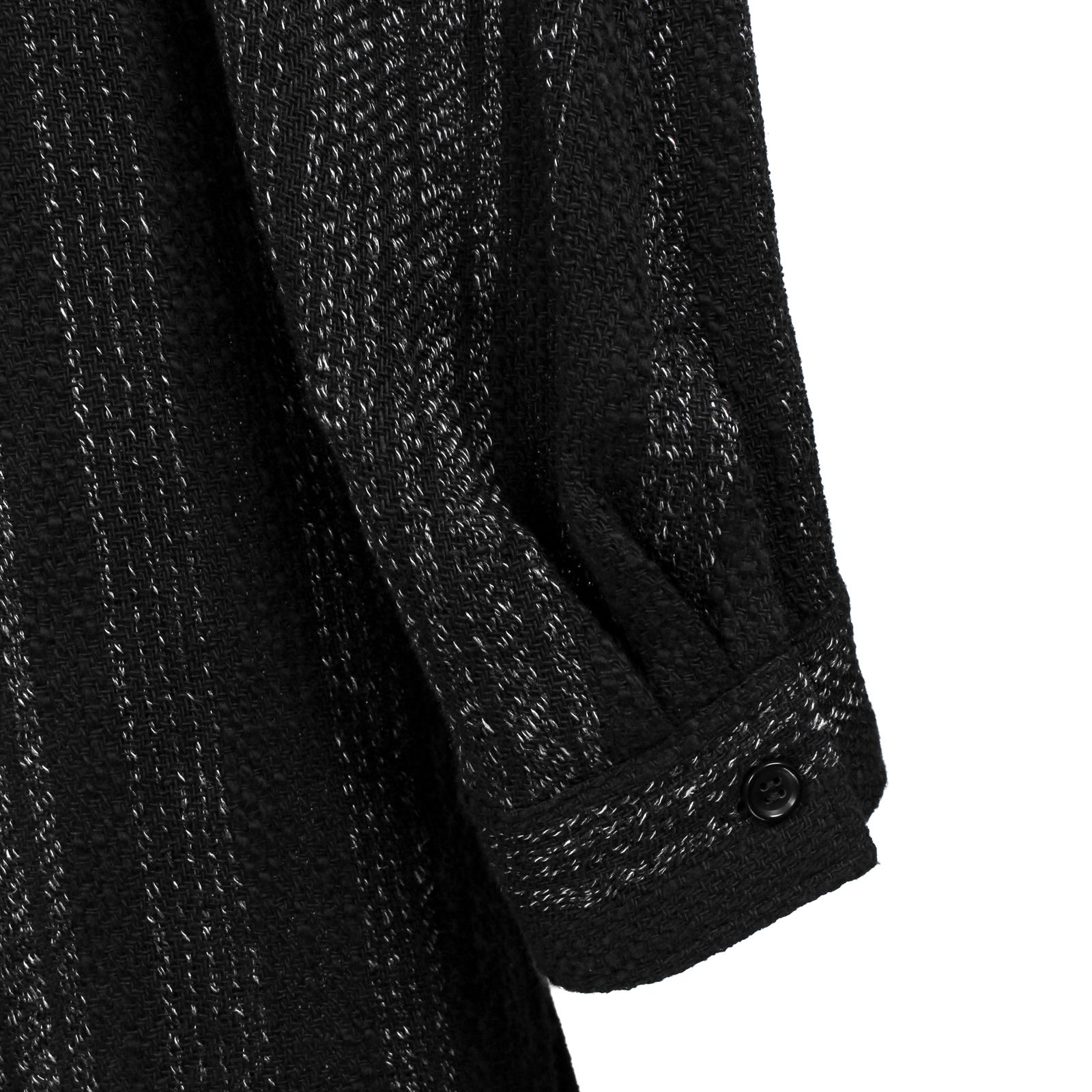 pour homme | 裾結びストライプB / シャツ・ブラウス (メンズ) / ブラック / HS-B31-012