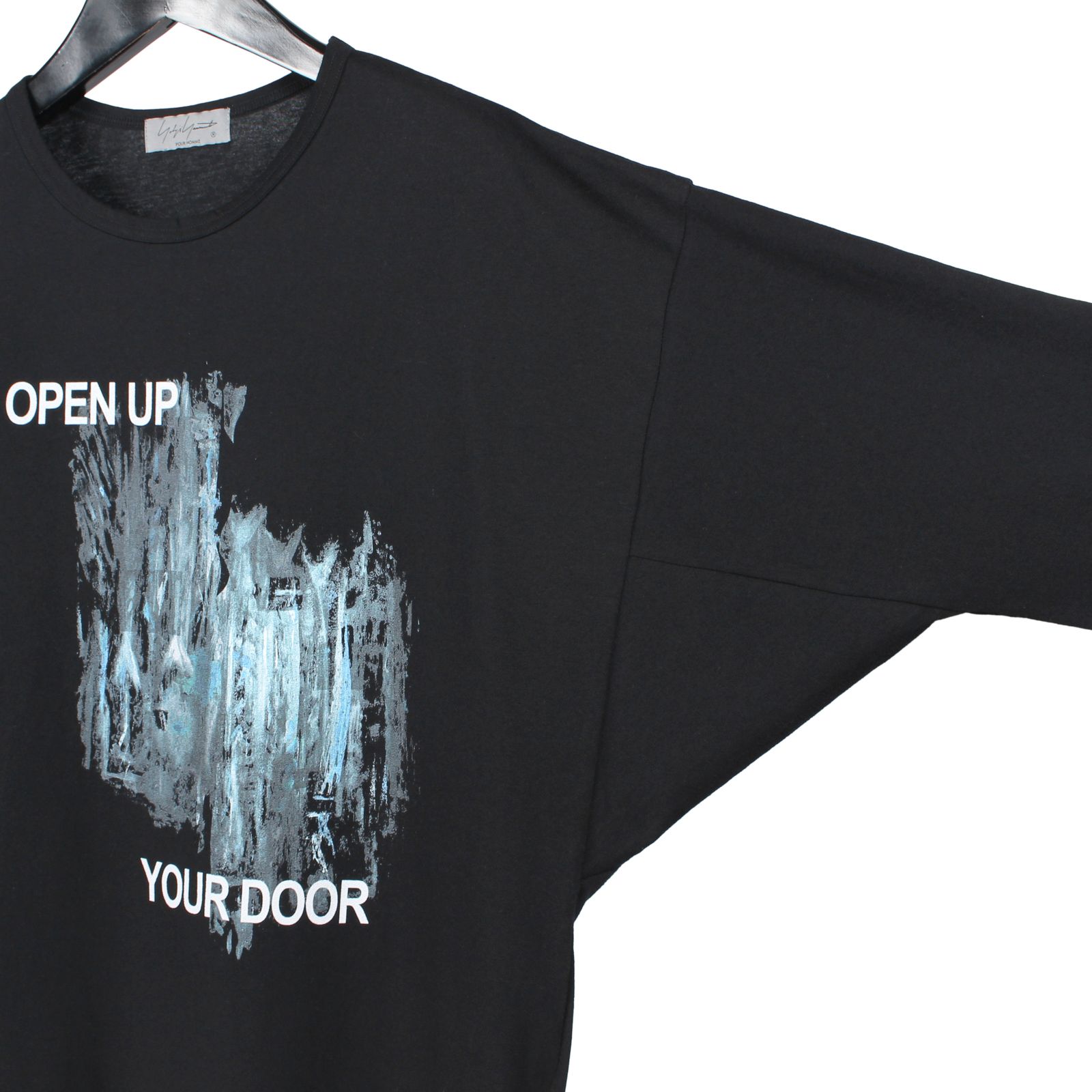 pour homme | 脇マチ長袖PT (メンズ) / 長袖カットソー / ブラック / HK-T91-987