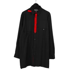 pour homme | 赤別布胸切り替えB / シャツ (メンズ) / ブラック / HO-B25-204