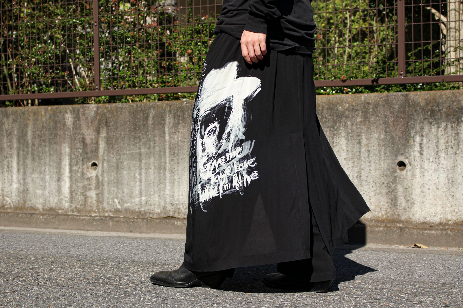 Yohji Yamamoto レーヨンドレープパンツ 1 黒-