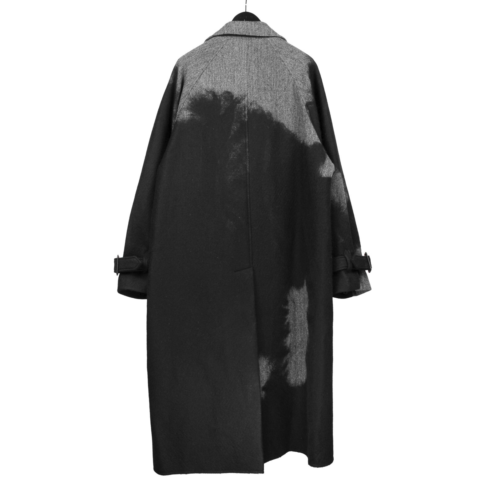 pour homme  | NPラグランダブルC / コート(メンズ) / ヘリンボンニードル / グレー×ブラック / HW-C09-143