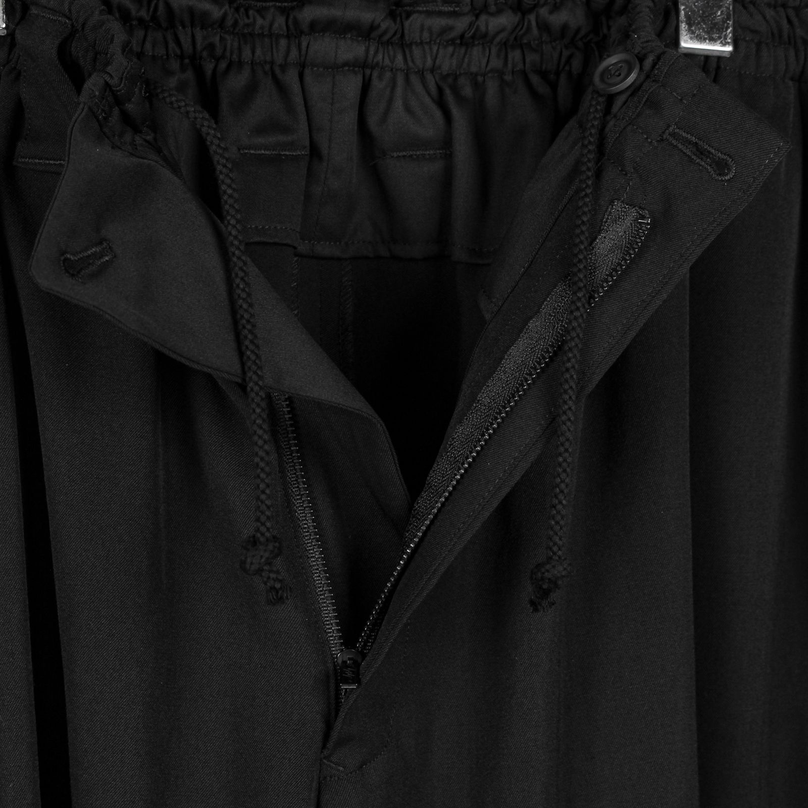 pour homme | ボールファスナーP (メンズ) / シワギャバ / ブラック / HM-P03-100