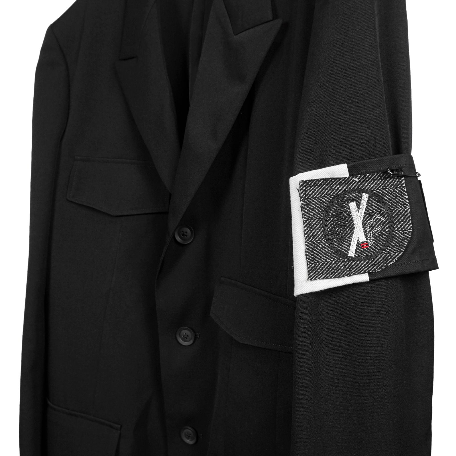 yohji yamamoto - Yohji Yamamoto [HR-J18-100 / 肩章付き躾止めJKT