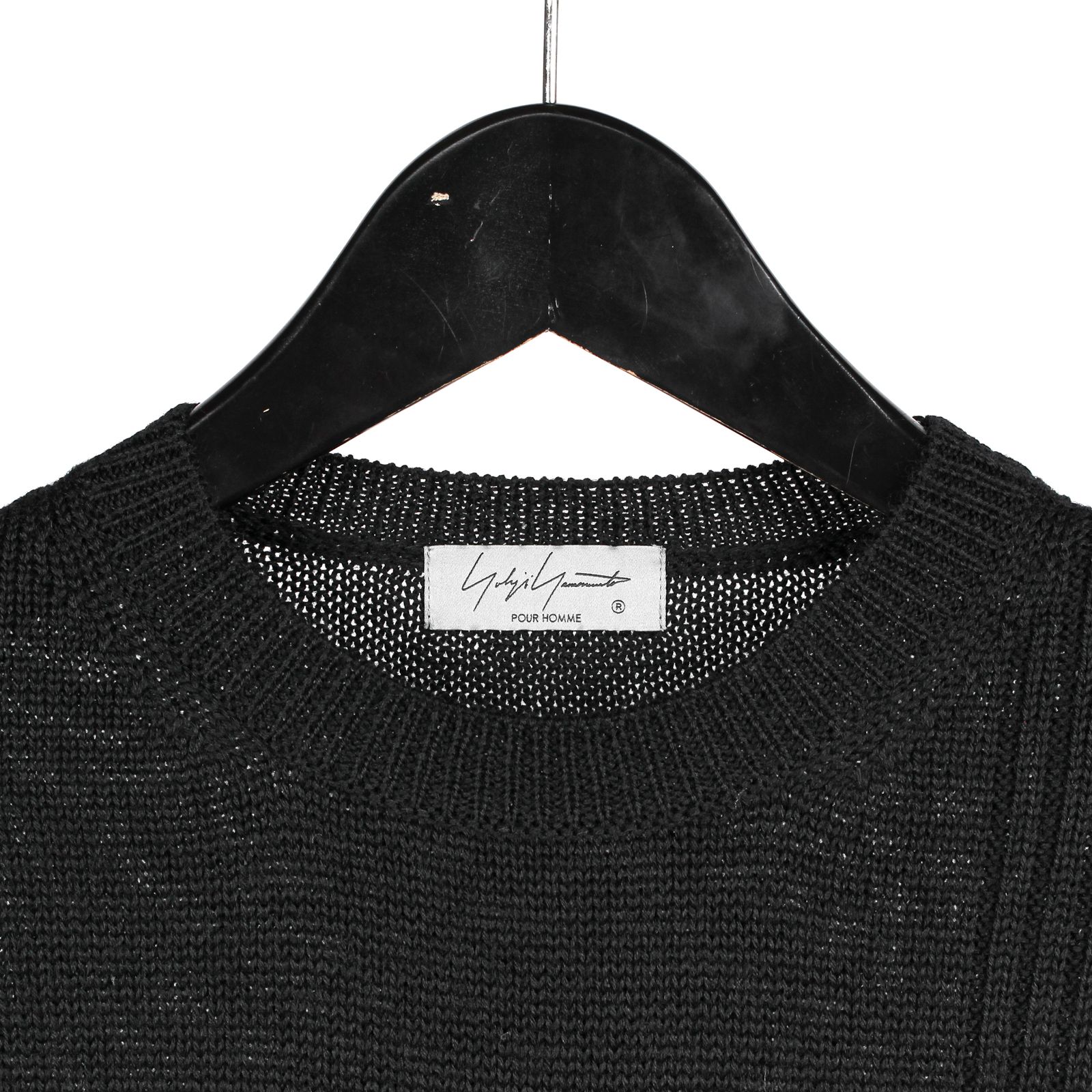 yohji yamamoto - pour homme | 刺繍 丸首 PO / ニット (メンズ