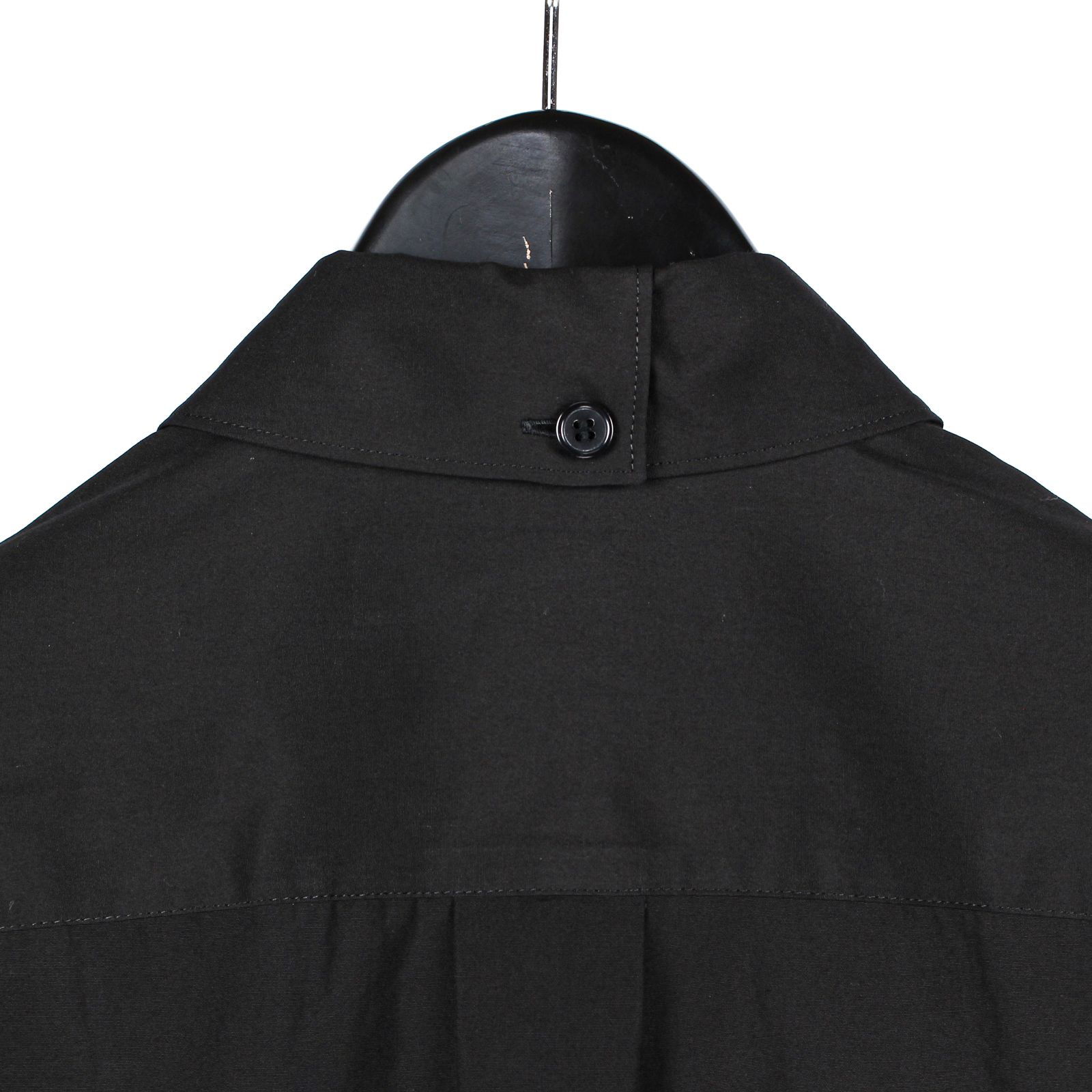 Y's for men | OVERSIZED SILHOUETTE SHIRT IN BROAD AND CELLULOSE BLACK DAHLIA / シャツ・ブラウス (ユニセックス) / ブラック / ML-B18-857