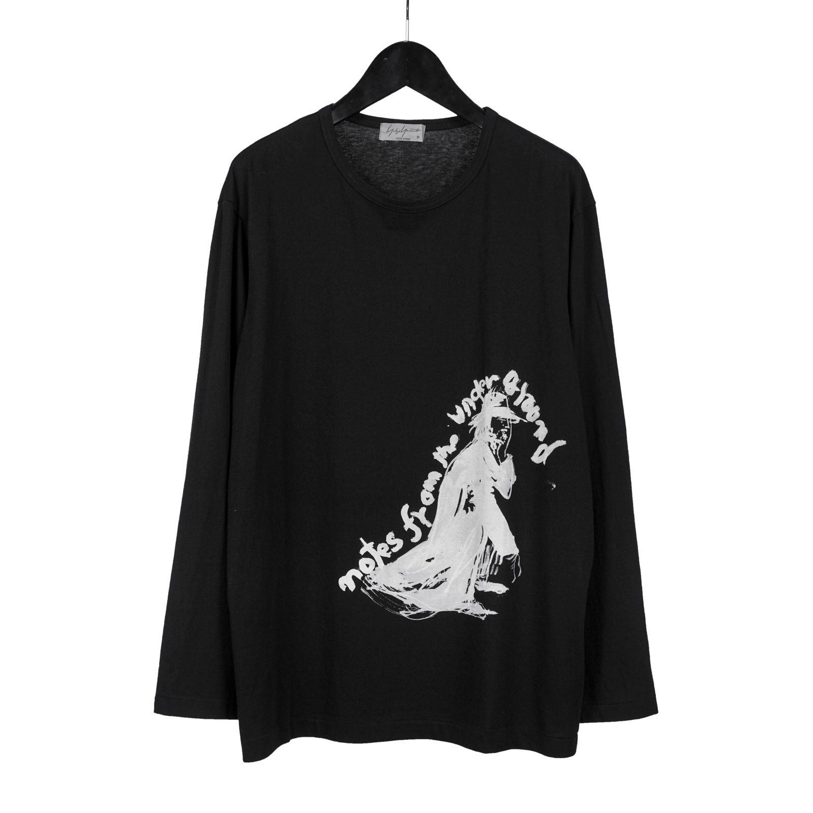 yohji yamamoto - Yohji Yamamoto [HR-T21-075 / 丸首長袖 抜染