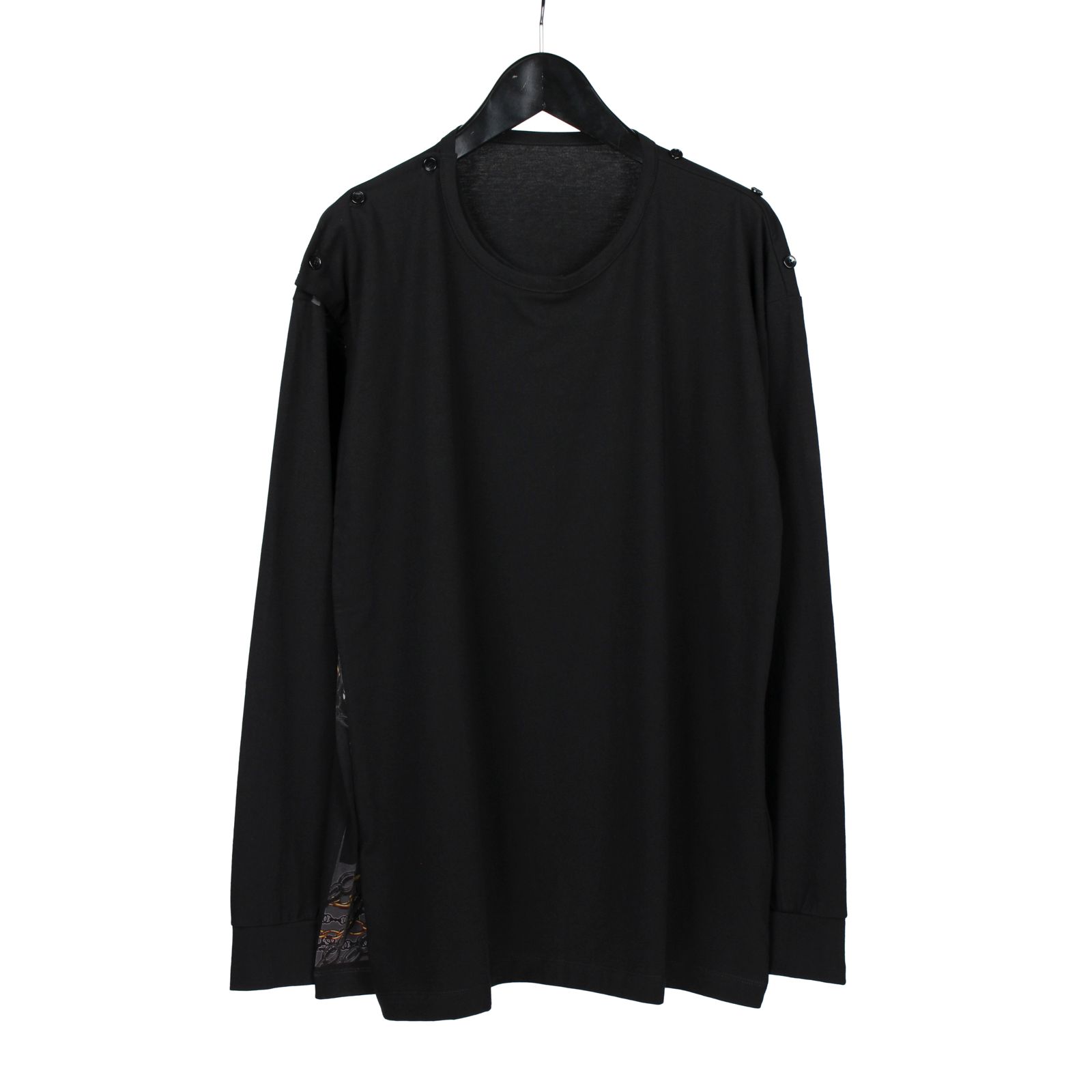 Ground Y | 3way drape cut and sew / 長袖 カットソー / ダーク / ユニセックス GM-T28-845