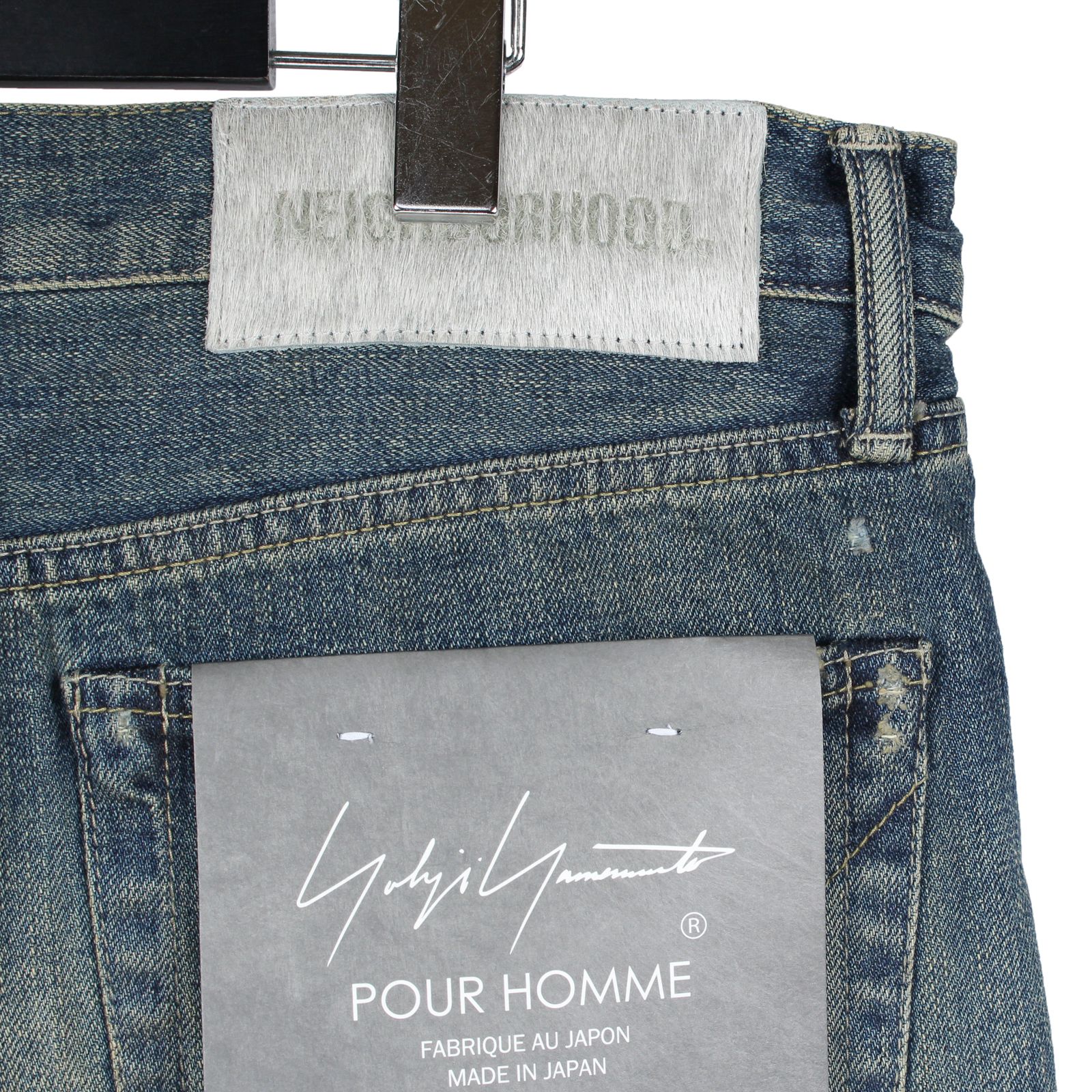 【カート購入不可】 pour homme | × NEIGHBORHOOD SAVAGE DENIM DP BASIC PANTS / ネイバーフットパンツ / デニムパンツ (メンズ)  / インディゴ / HP-P93-055-1